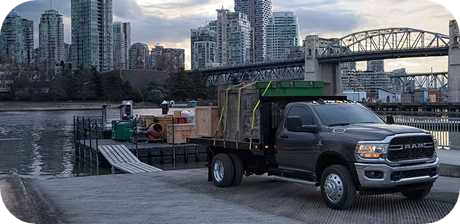 Ram truck with cargo